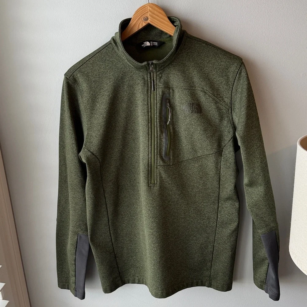 The‎ North Face Canyonlands Green 1/2 Zip Pullover Fleece